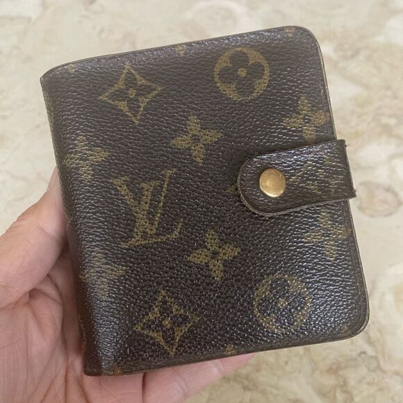 Louis Vuitton Monogram Compact Zip Bifold Wallet Authentic - Picture 1 of 17